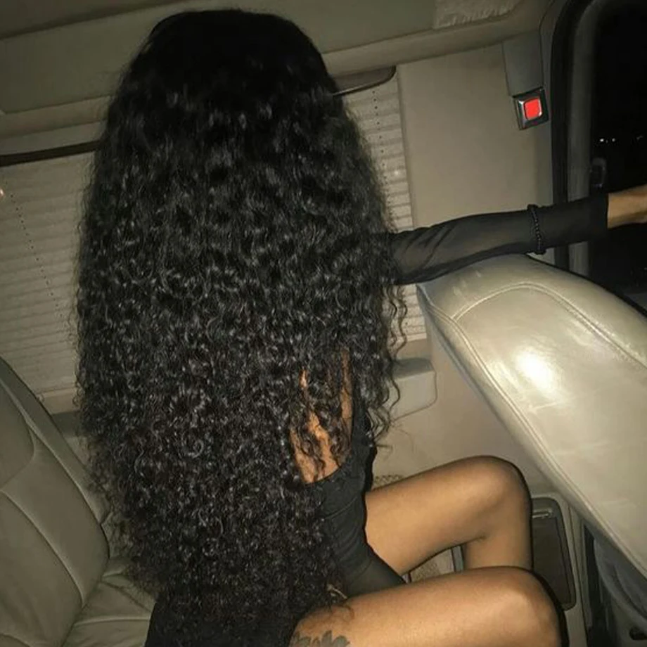 Maxglam 250 плотность кружева закрытие парик бразильский глубокая волна человеческих