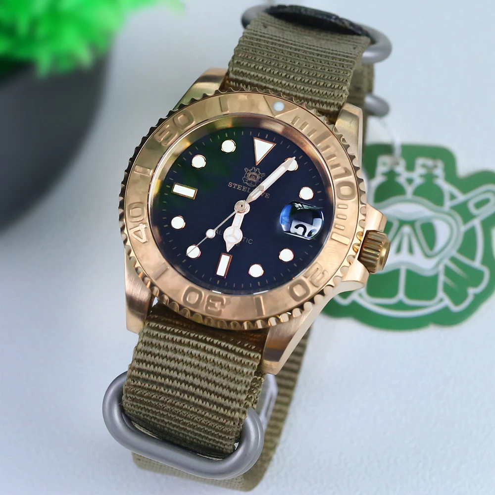 

STEELDIVE 2020 New Arrival 1953S Bronze Watch Men Dive Watch 200M Sapphire Crystal Original NH35 Automatic Mechanical Watches