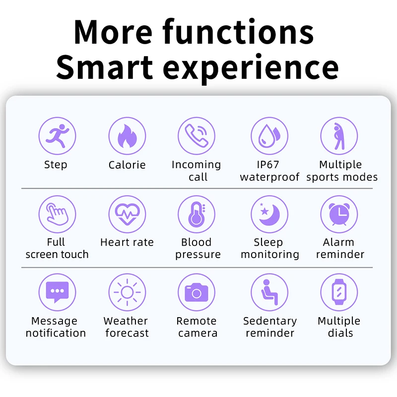 Смарт-часы унисекс с пульсометром и тонометром IP68 | Электроника