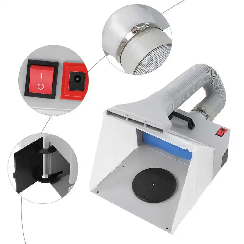 

HS-E420DCLK Dremel Airbrush Spray Booth Kit Craft Spray Booth Extractor Filter EU Plug 100-240V Hand Tool Sets