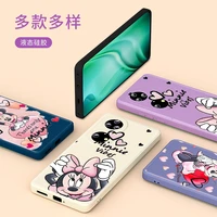 pink mickey mouse disney for huawei p50 p40 p30 p20 lite pro p smart z pro plus 2021 2019 liquid silicone soft phone case