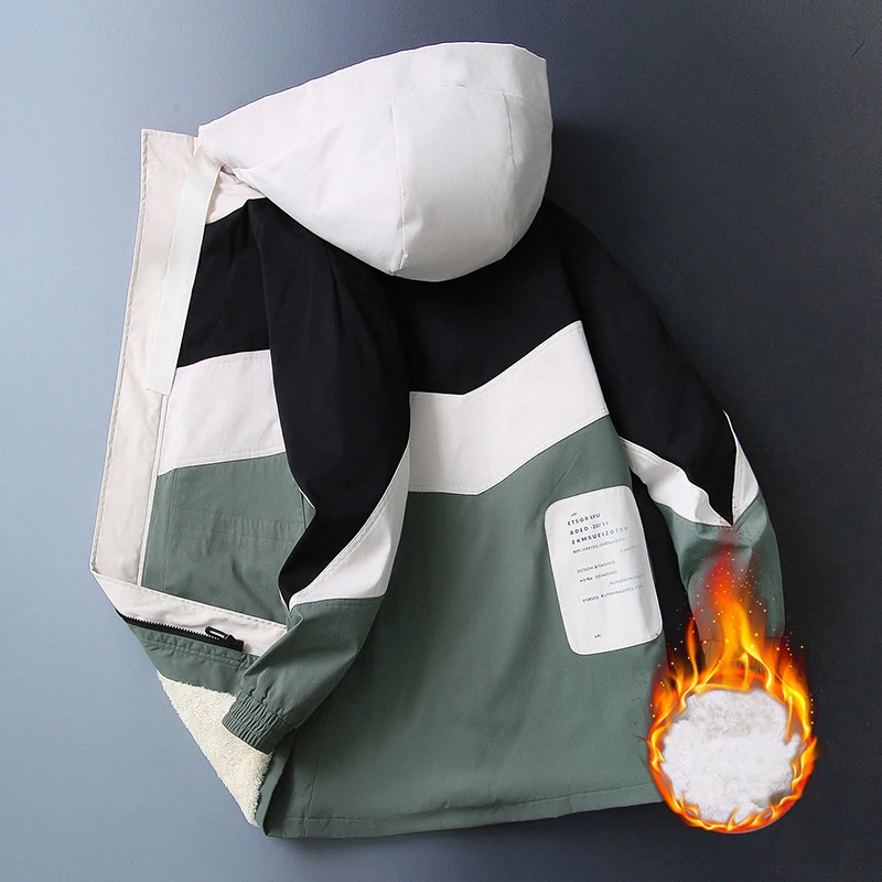 

Мужская осенне-зимняя плюшевая хлопковая куртка, теплая плотная верхняя одежда, рабочая куртка, Новое поступление, уличная одежда, ветровка...