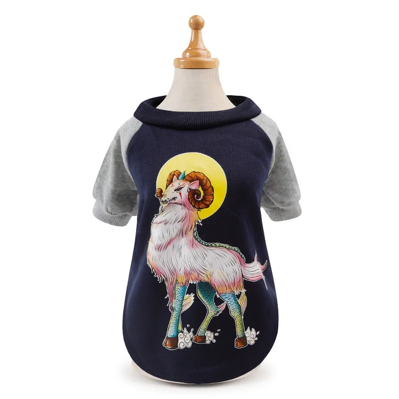 С цветным рисунком собаки Clothess зимнего теплого сна питомца собаки кофта для собак Толстовка для чихуахуа для малых и средних собак для собак породы Йоркширский терьер Костюмы 10E - Цвет: style 2