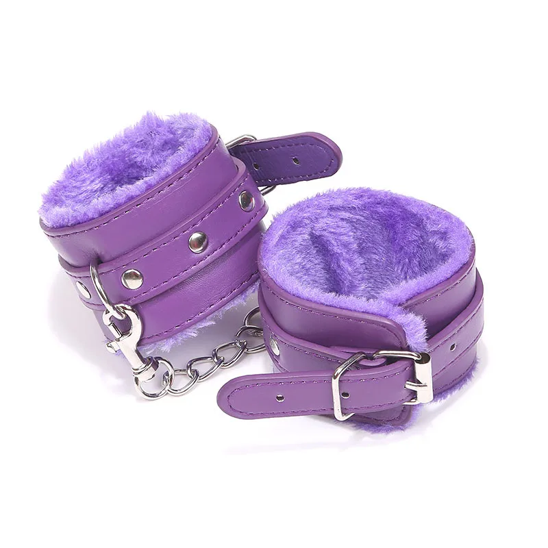 High quality PU leather cosplay plush fantazi Handcuffs for adult Gags &amp Practical Jokes toy fantezi Costume coser | Игрушки и хобби