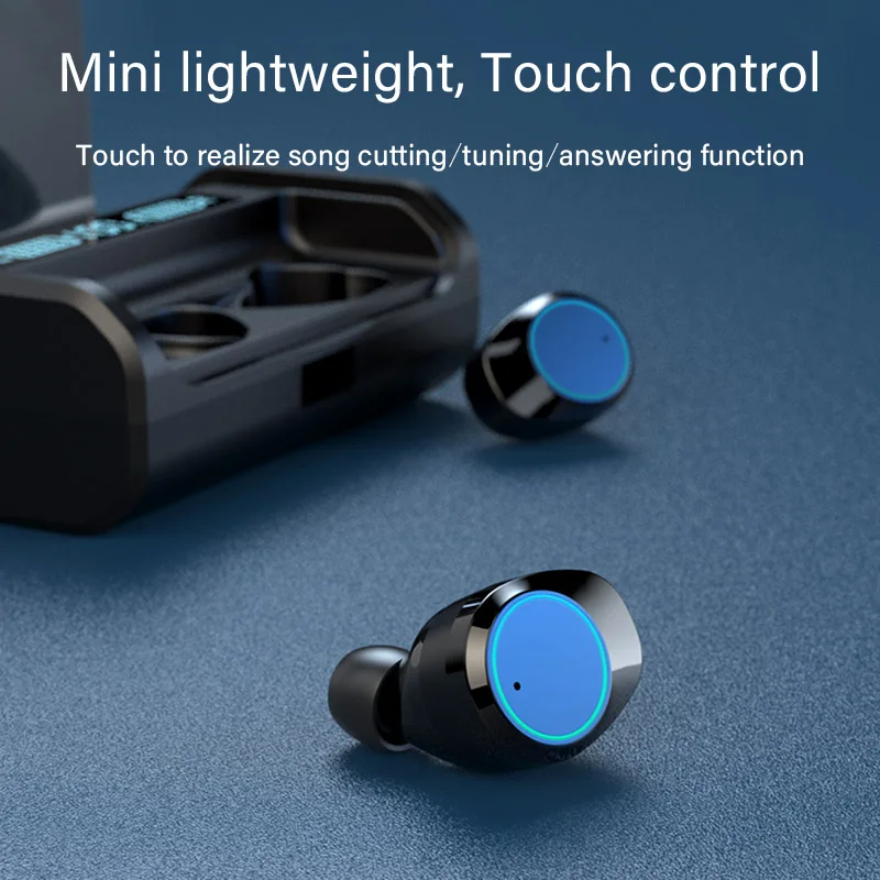 G06 Bluetooth наушники True Беспроводной 5 0 наушники-вкладыши TWS с в-ухо IPX6