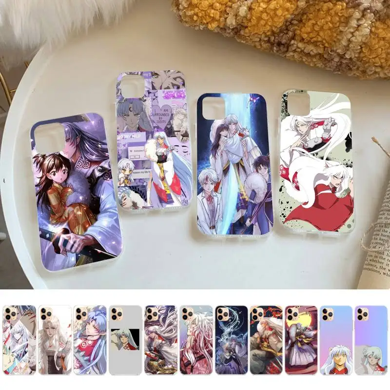 

Japanese Anime Lnuyasha Sesshoumaru Phone Case for iPhone 13 11 12 pro XS MAX 8 7 6 6S Plus X 5S SE 2020 XR cover