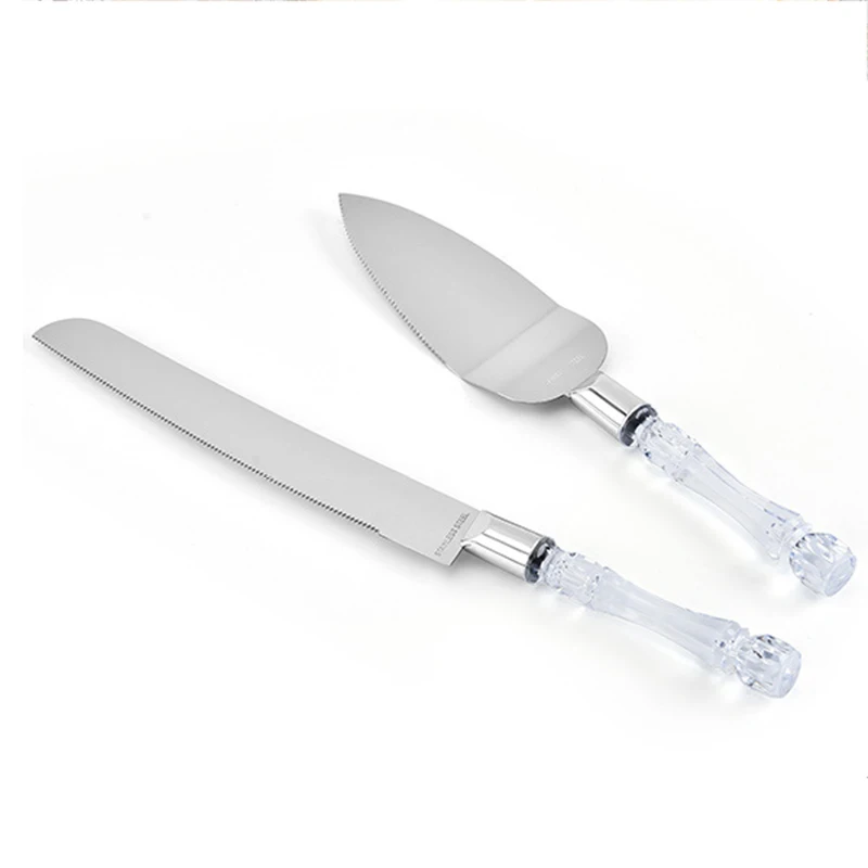 2 шт. Нержавеющая сталь торт Ножи и совок Сервировочный набор десерт пирог Fondant