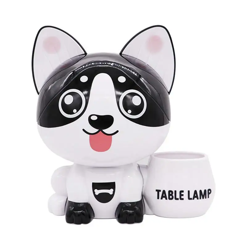 Creative Cartoon Cute Cat Crafts Pen Holder Piggy Bank USB Charging Night Light Landscape Decoration LED Small Table Lamp | Дом и сад