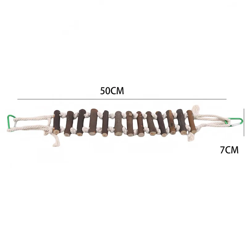 Подвесной мост для попугаев с кожаной облачной лестницей подвеска птиц
