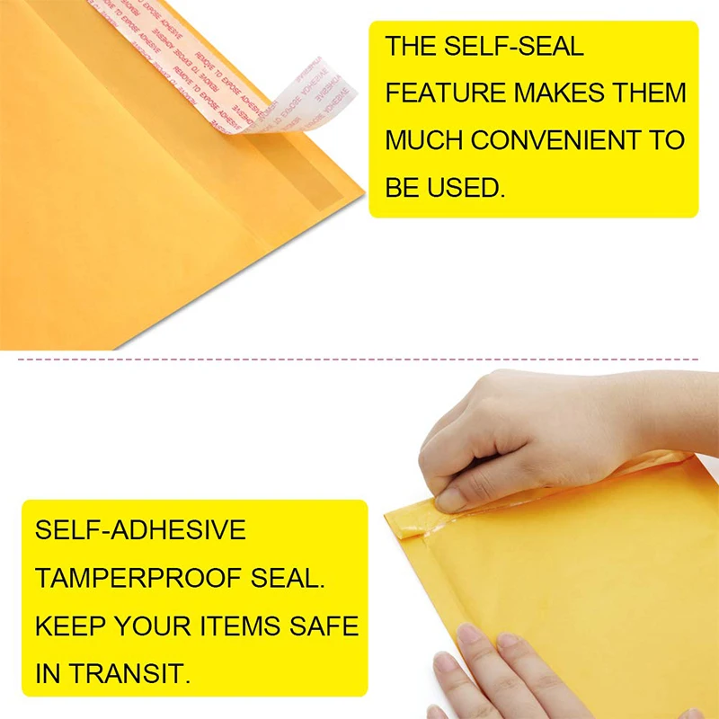 21 Размер 10 шт. ударопрочный конверт из крафтовой пузырьковой пленки | Канцтовары