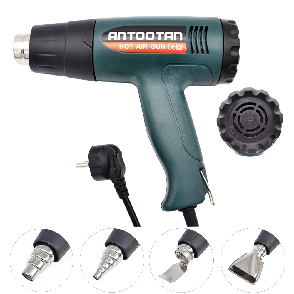 

Пистолет горячего воздуха 220 В, промышленный Электрический терморегулятор, тепловые пистолеты, термоусадочная упаковка, электроинструмент