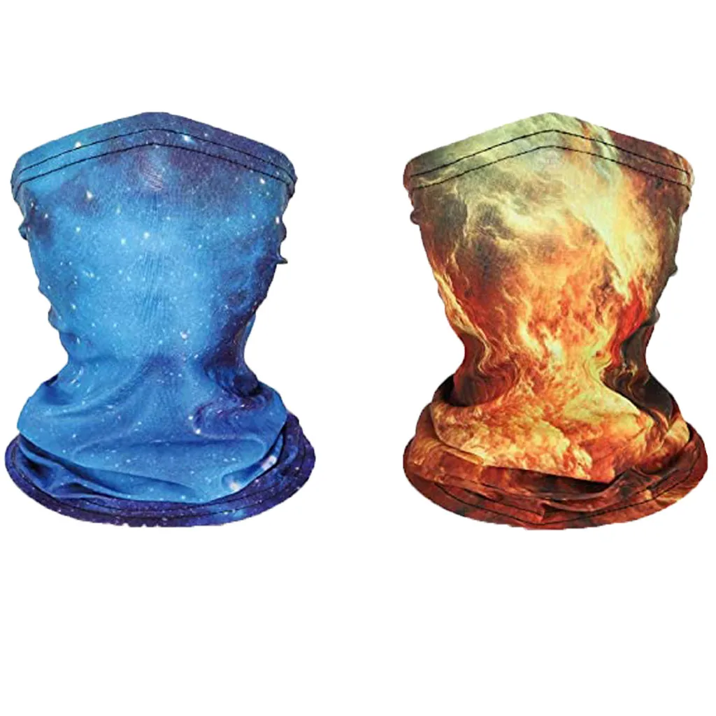 

Sagace 2pc Children Face Scarf And Mask Bandana Balaclava Neck Gaiters Funny Printed Windproof Protection Wrap Scarfs Fashion