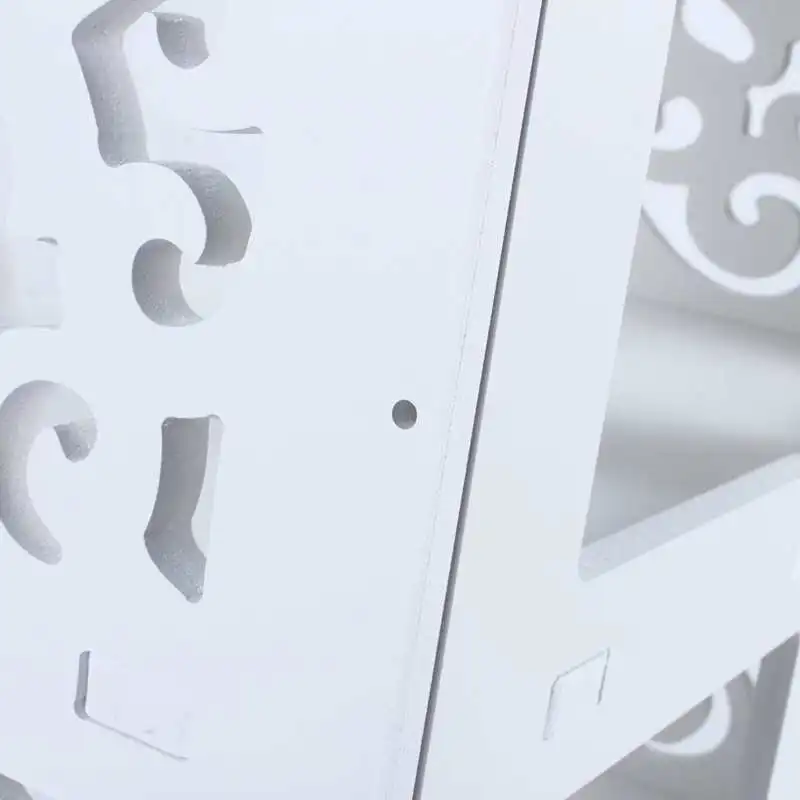 

Shoe Cabinet Rack Box Drawers Storage Rack Wood Plastic Plate 3 Shelf White Hollow Shoe Rack Storage Holder Nail Art Supplies