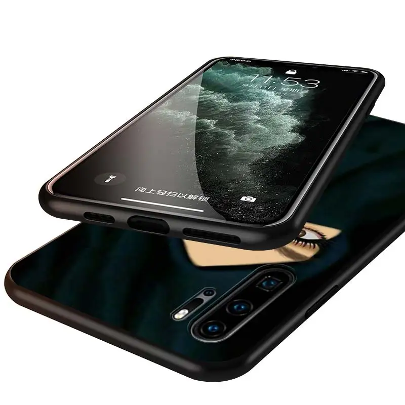 

Black Brown Hair Beauty Girl for Huawei P Smart S Mate 10 20 30 P40 Lite Nova 3i 4e 5 5T Y5 Y6 Y7 Y9 Pro Prime 2019 Phone Case