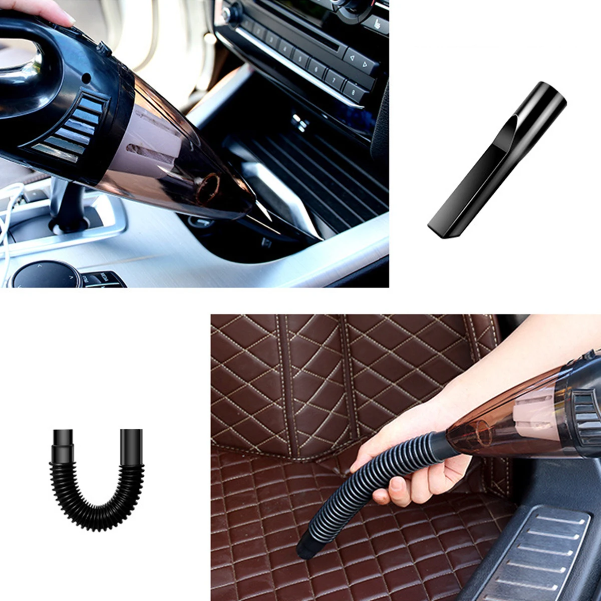 

Portable Handheld Mini Car Vacuum Cleaner Wired Plastic Sweeper For Home Office Desk Keyboard