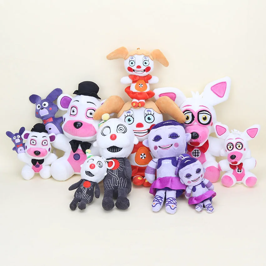 Фредди плюшевый у Funtime лисица цирк Детские Ennard Foxy пять ночей кулоны-куклы мягкая