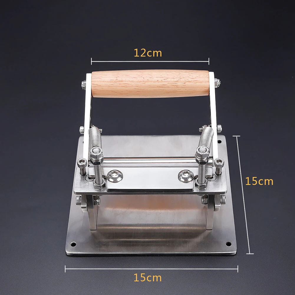 

Stainless Steel Manual Leather Strips Thinning Splitter Machine Cowhide Shovel Knife Cutting Peeler Rolling Belt Strap Tools