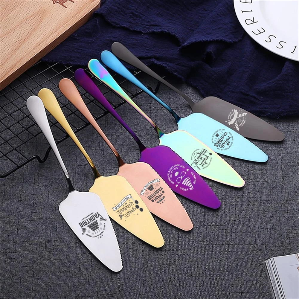 Креативная индивидуальная надпись лопатка для торта и пиццы из нержавеющей