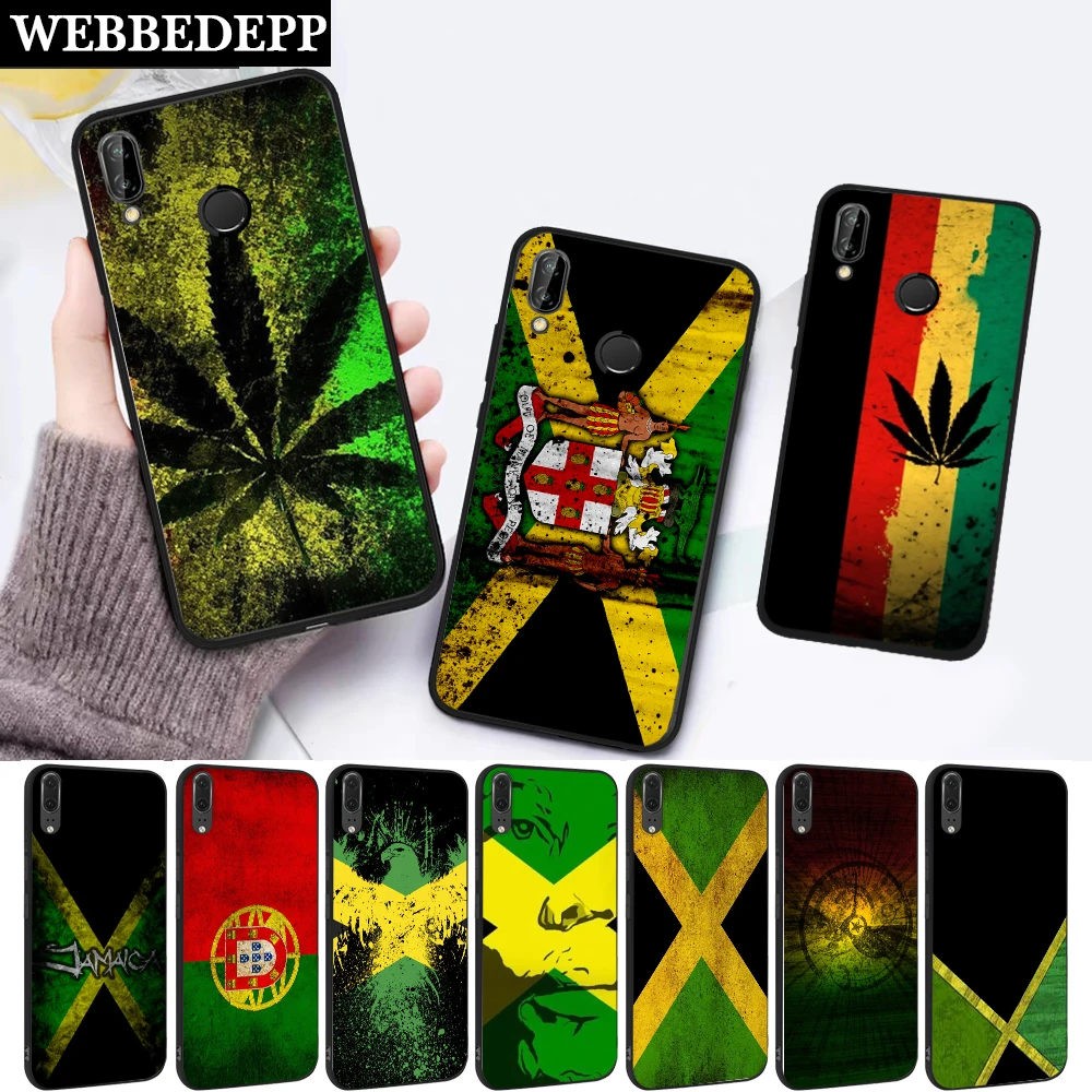 Силиконовый чехол в стиле ретро с национальным флагом Ямайки для Huawei P8 Lite 2015 2017 P9