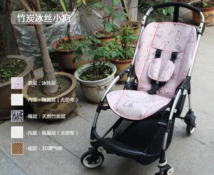 Розовый Летний матрас для коляски BUGABOO bee3 bee+ bee дышащий коврик для коляски bbay подушка для детской коляски Аксессуары для коляски - Цвет: Розовый