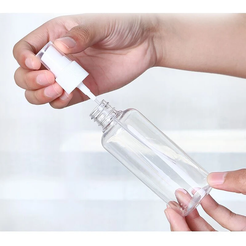 1 шт. маленькая пустая бутылка распылитель прозрачные пластиковые многоразовые