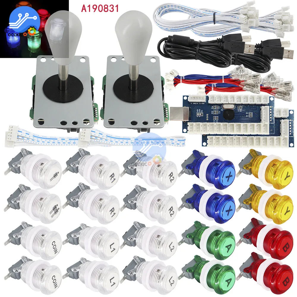 Аксессуары для аркадных джойстиков кодировщик USB ПК джойстик и кнопка MAME Fight Stick