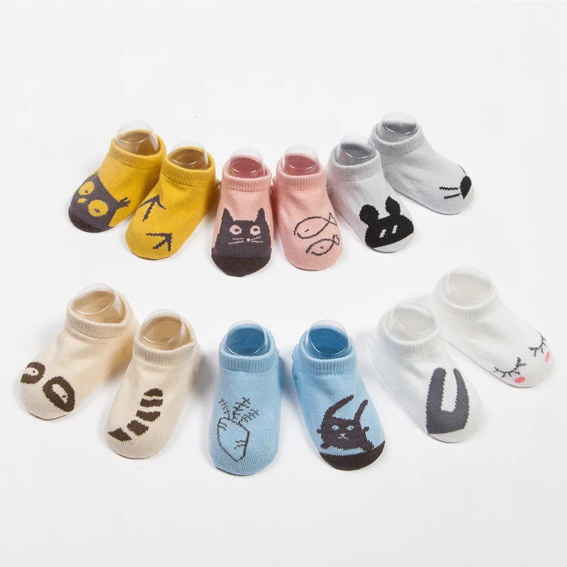 Calcetines antideslizantes para beb&eacute;, medias antideslizantes de corte bajo, zapatillas, botines-1