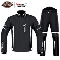 waterproof motorcycle jacket moto jacket pants riding racing motorbike clothing moto suit for 4 season