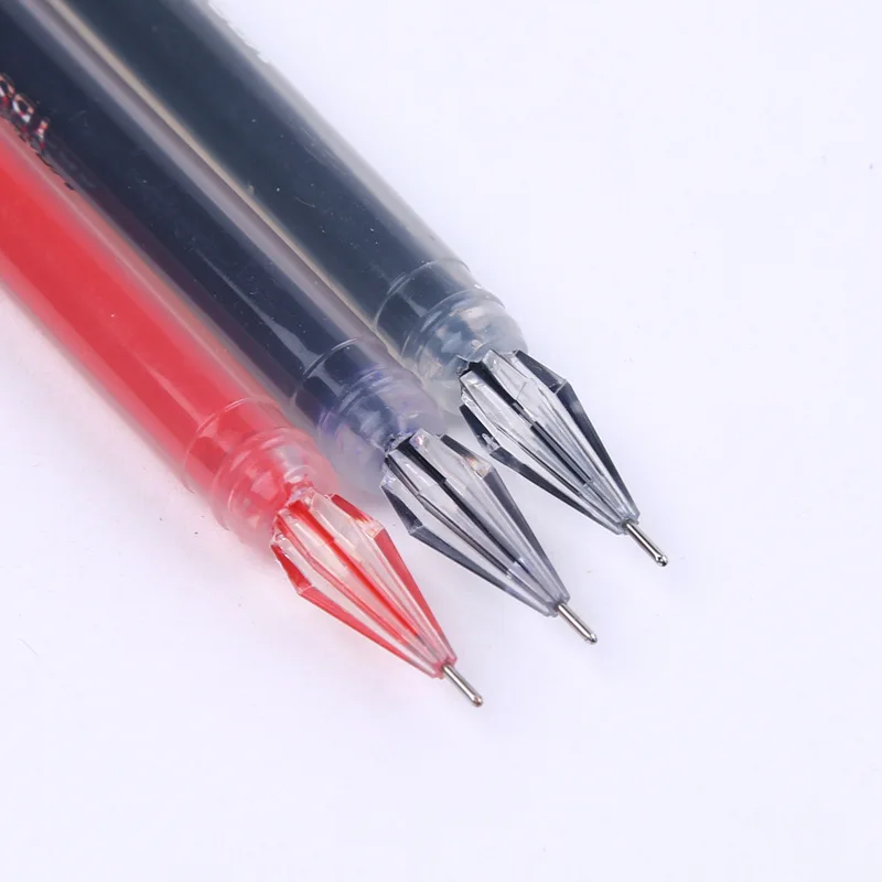 3 шт . рекламная Алмазная головка прозрачная гелевая ручка 0 5 мм красные черные