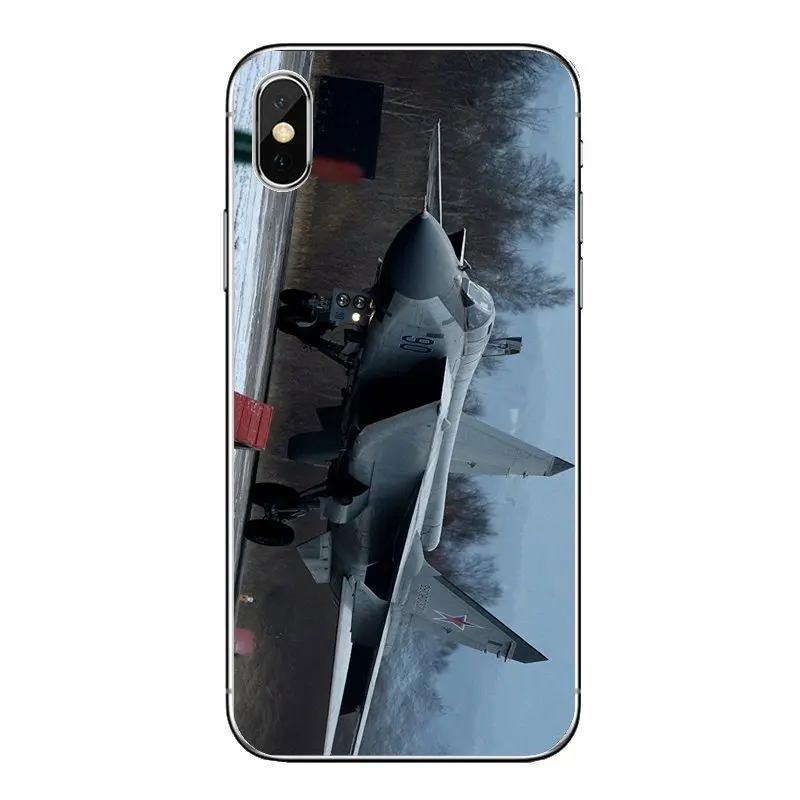 Чехлы для телефонов русский Mig 31 Jet Fighting Сокол истребитель самолет iPod Touch iPhone 4 4S 5 5S