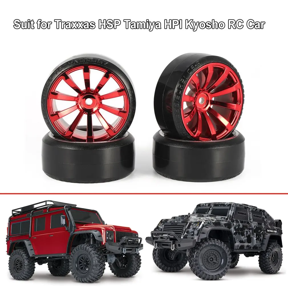 Новые 4 шт. 1:10 RC Дрифт автомобильные шины жесткие шины колеса для Traxxas HSP Tamiya HPI Kyosho на дороге Дрифтинг Cas RC части автомобиля
