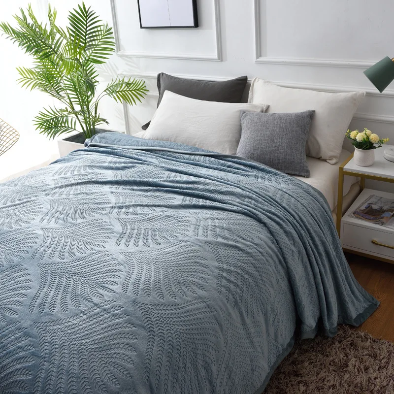 Модное тисненое летнее одеяло с воздухопроницаемостью простыни для дивана