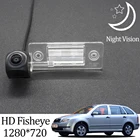 Камера заднего вида рыбий глаз Owtosin HD 1280*720 для Skoda Fabia MK1(Typ 6Y) 2000-2007, автомобильные аксессуары для парковки задним ходом