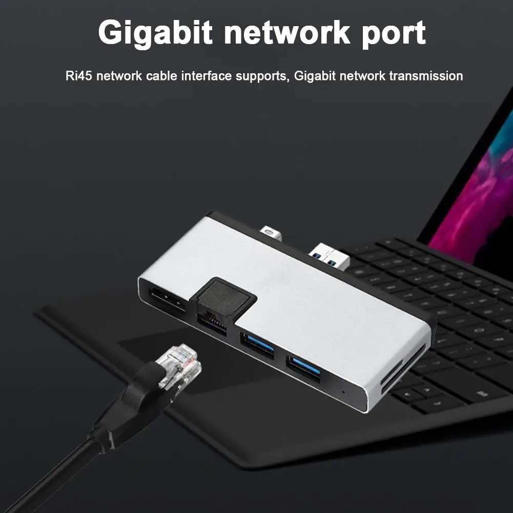 Новый USB 3 0 концентратор адаптер док станция 2 порта SD Micro Card Reader гигабитный Ethernet