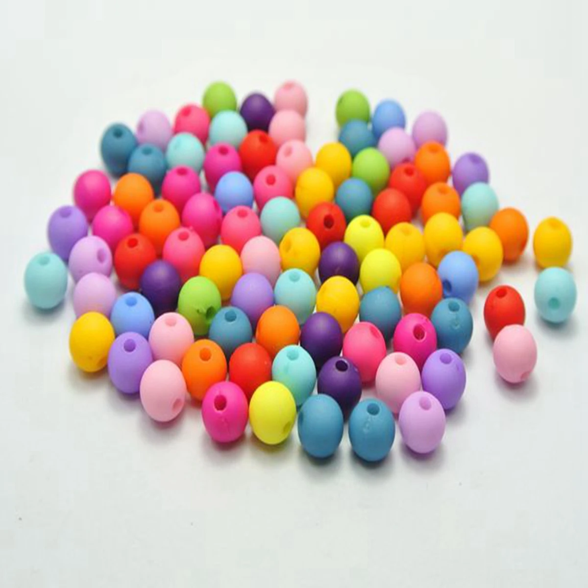 Ремесла Сделай Сам смешанные Цвет акриловые круглые бусины 6 мм 8 10 имитация