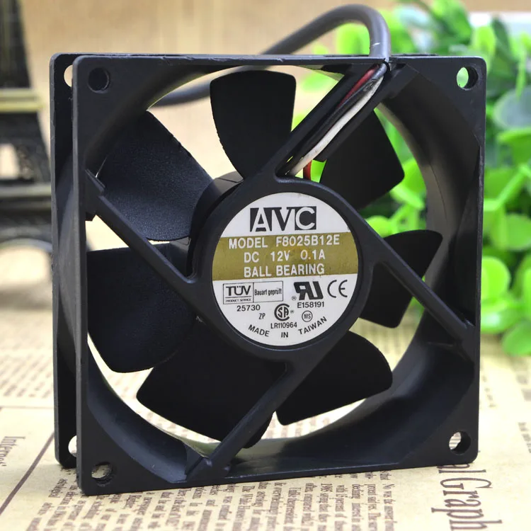 

Новый оригинальный 8025 F8025B12E 12 В а 3-проводной Вентилятор охлаждения с двумя шариками 80*80*25 мм
