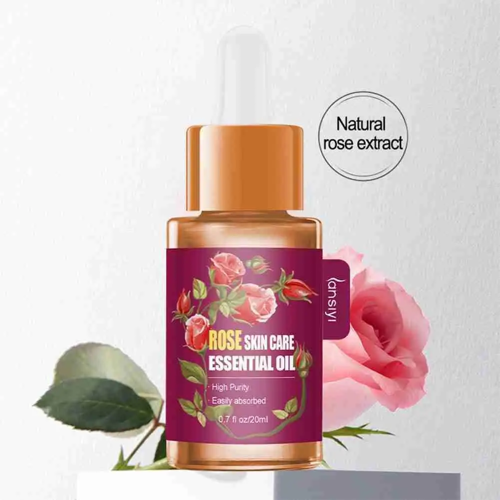 

20ml Rose Essential Oil Relaxes SPA Body Oil Moisturizing Firming Skin Oil for Massage Improve Sleeping Skincare Massage Oil N1