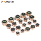 Коллектор двигателя переменного тока TUNGFULL, 2 шт., медный стержень, медные тона, латунный коллектор двигателя, с микроотверстием для заднего хода арматуры