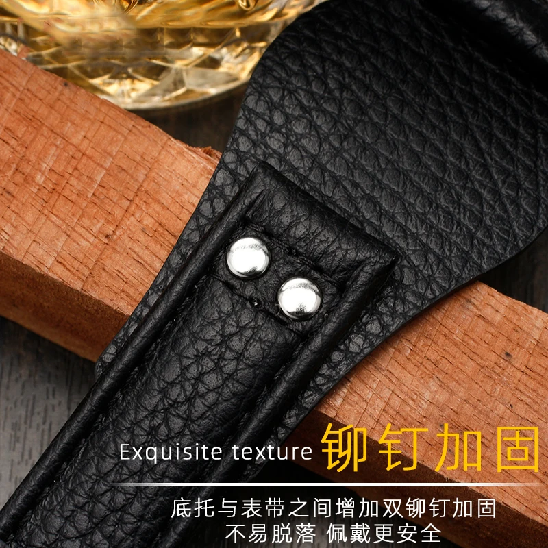 Genuine Leather Watchband 22mm strap With mat for fossil CH2891 CH3051 CH2564 CH2565 watch band handmade mens leather bracelet