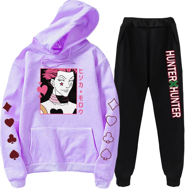 Новинка Свитшот Hunter X Hisoka спортивные штаны комплект из двух предметов для мужчин