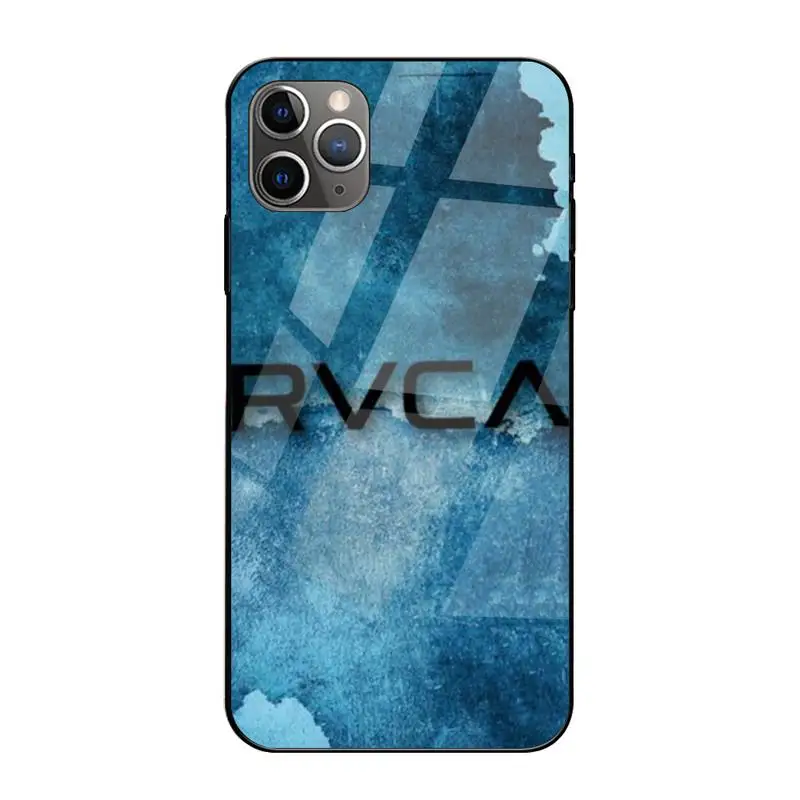

0 RVCA Luxury Brand Phone Case Tempered Glass For Iphone6plus 6S 7 7plus 8 X XS XSmax XR 11 12 Pro Max 12mini