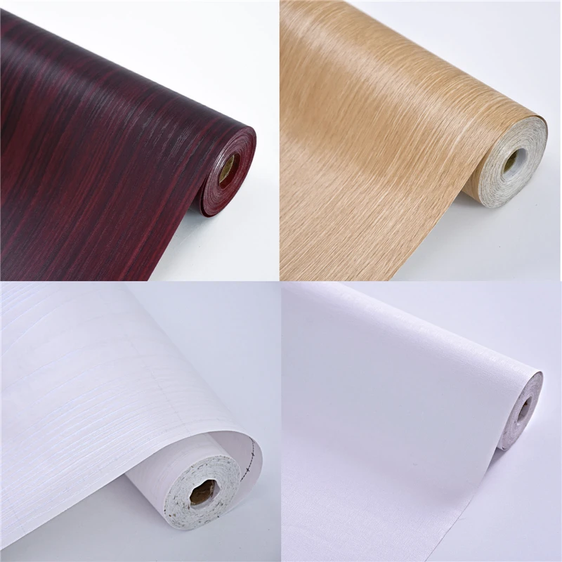 

PVC Self-adhesive Wardrobe Stickers Waterproof Furniture Stickers Dormitory Stickers Wood Grain Furniture Renovation Stickers