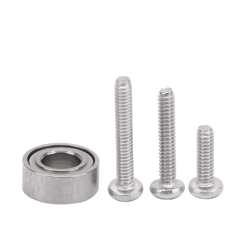 

2 Set RC Car Part: 1 Set Brass Differential Cover Bridge Axle Cover with Armor & 1 Set M1.4 Screw Bearing(6X3X2.5mm)Set
