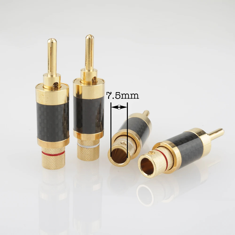 Аудио VB430G Hifi позолоченный кабель для колонок из углеродного волокна провод