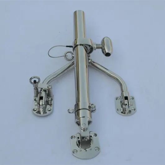 Пара больших боковых держателей для рыболовных удочек из нержавеющей стали