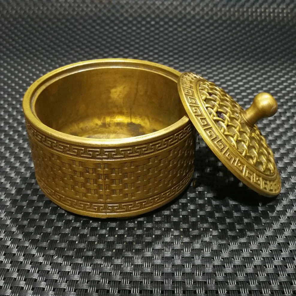 Small brass incense burner Antique Xuande Furnace Brass sandalwood stove Incense for Buddha Pure copper | Дом и сад