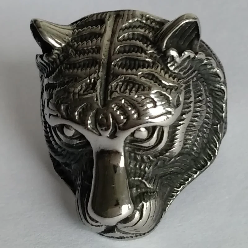 Внешняя торговля мужское животное тигр Взрывная титановая сталь голова старого