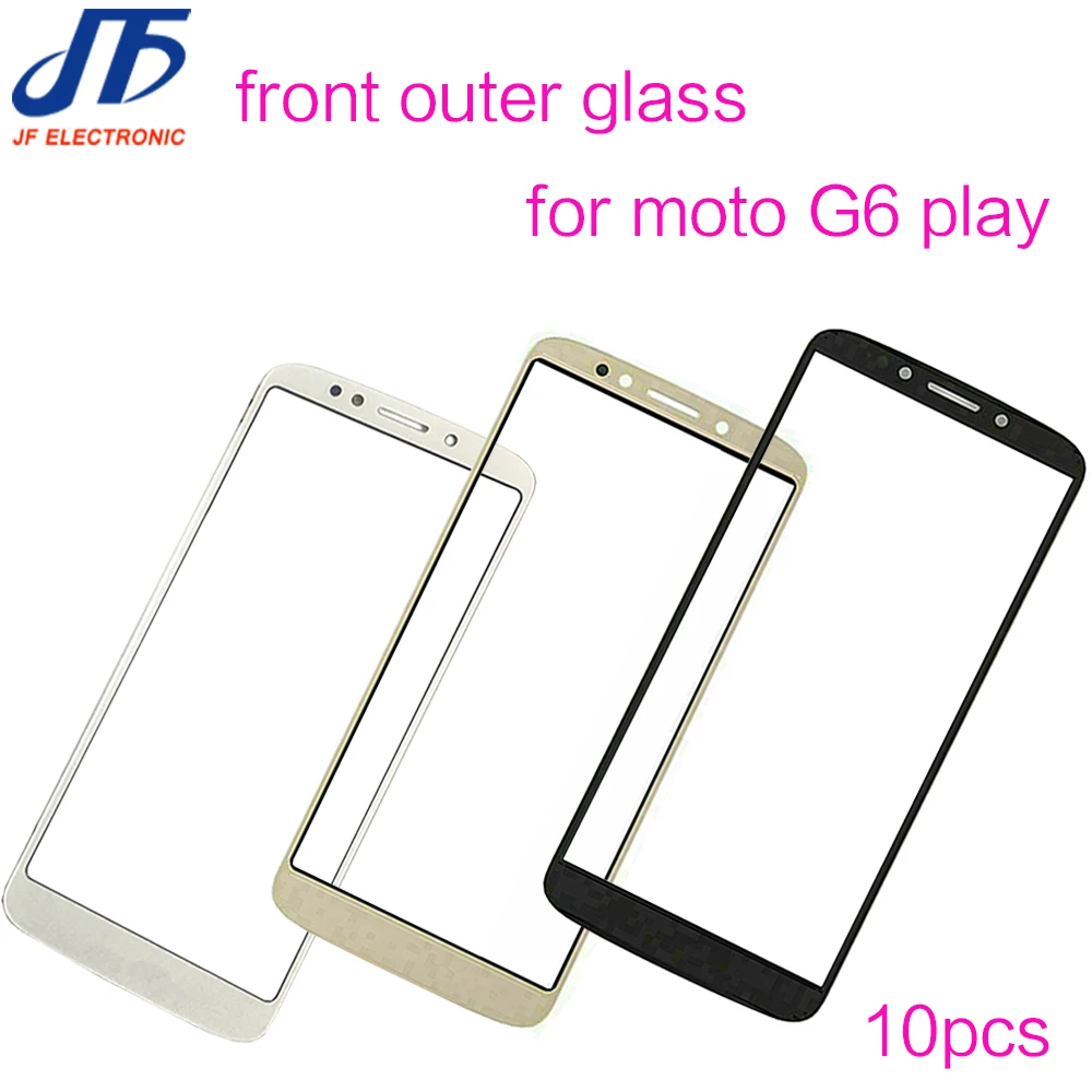 10 шт. сменная передняя внешняя стеклянная крышка сенсорной панели для Motorola Moto G6