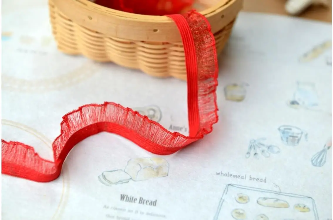 M801 кружевные аксессуары сделай сам эластичное Марлевое кружево с рюшами одежда и