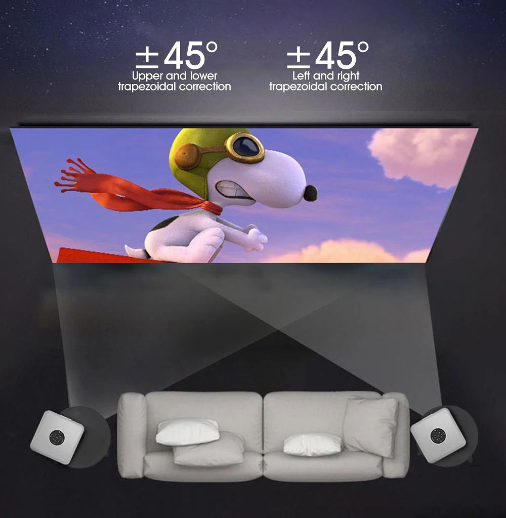 Настоящий ТВ K1 мини DLP проектор Android WiFi Bluetooth 4 0 портативный светодиодный видео